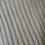 Ashley by 26 International Cream Ribbed Knit Crew Neck Sweater Sz M Preppy Minimalist Photo 6