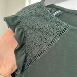 Loft A-Line Midi Dress with Flutter Sleeves and Eyelet design Photo 1