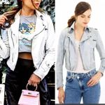 Free People  Jakett Josey Washed Leather Jacket Size Small $550 Photo 15