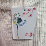 Sweet Generis Sweater Womens Size S/M Cream Ribbed Mock Neck Faux Fur Trim Cozy Brown Photo 6