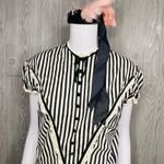 Vintage Victorian black and white stripe dress retro Halloween costume cosplay m Size M Photo 1
