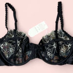 For Love & Lemons  Black Wreath Underwire Daisy Bra NWT Size 38C VS Photo 0