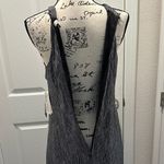 H by Halston Halston Elegant Gray and white Sleeveless Dress Photo 6
