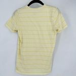 Everlane organic Cotton Crew Classic Tee Shirt Light Pastel Yellow Stripe Small Photo 5