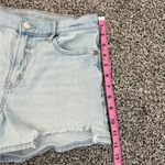 American Eagle Denim Shorts Light Wash Relaxed Jean Short Cut Distressed Casual Photo 7