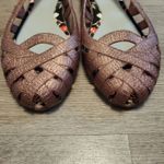 Melissa  + Jason Wu Women's Rose Gold Metallic Woven Flats size 6 Designer Collab Photo 2