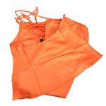 Frederick's of Hollywood  Summer Lattice Lacing Pajama Set Cami Pants Orange S Photo 1