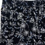 Caslon Blue Linen Blend Wide Leg Crop Pants - Size Medium Photo 4