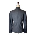 Theory  Blazer Women 6‎ Gray Wool Single Breasted Tailored One Button Corpcore Photo 2