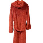 UGG  Rust Brick Red Plush Belted Robe House Coat Size Medium Photo 4