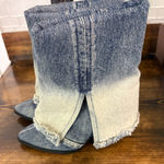 Wild Fable  Denim Heeled Boots‎ Size 6 Photo 0