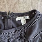 Amuse Society  After Hours Mini Dress Lace Sleeveless Black Medium Eyelet Photo 3