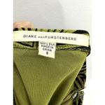 Diane Von Furstenberg  Skirt 8 Green‎ Black Silk Palm Print Y2K Designer Mod Boho Photo 1