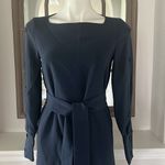 Club Monaco Button Sleeve Dress Robe in Navy/ Bleu Marine Size 2, New w/Tag $269 Photo 7