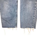 Levi's Levi’s medium wash rib age straight Jean non ripped raw hem button fly #759 Photo 5