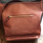 Coach Brown Leather Tote Duffle Crossbody Shoulder Bag with Front Zipper Vintage Photo 8