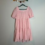 Beach Lunch Lounge Marcela gingham dress in Dusty Pink Photo 5