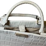 Kate Spade Bristol Drive Elissa Ivory Top Handle Bag Crocodile Embossed Luxury Photo 2