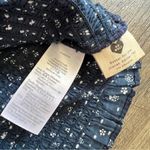 Madewell Lucie Smocked Tank Top in Bandana Flower Size Small Navy Blue White Photo 13