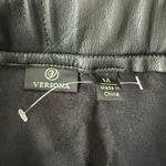 Versona M  Faux Leather Fringe Skirt Photo 5