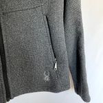 Spyder core sweater gray insulated zip up jacket pockets women's size medium Photo 2