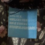 J. McLaughlin Annabelle Black Pink Floral Midi Shirt Dress 3/4 Sleeve Small Photo 10