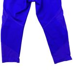 Athleta Royal Blue Cropped Activewear Mesh Curout Leggings Womens Small Photo 2