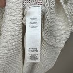 Chico's  Women's‎ Cream Open Weave Short Sleeve Crochet Pullover Sweater SZ 3/XL Photo 5