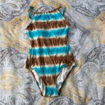 Michael Kors  ~Size 4 Tie-Dye Exposed Side-Zipper One-Piece Swimsuit Retail $128 Photo 2