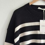 Everlane The Boxy Sweater in Everyday Cotton in Black Canvas, Size Large Photo 6