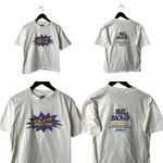 90s Beat The Back Up Single Stich T Shirt White Large L USA Graphic Tee Photo 1