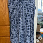 Eddie Bauer  Navy and White Midi Dress Photo 0