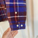 J. Crew Factory Flannel shirt jacket popover Purple Size XXS Photo 2