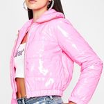 Dolls Kill hot pink puffer jacket Photo 0