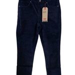 Levi's Levi’s black classic mid rise skinny wide wale corduroy jeans size 28 Photo 0