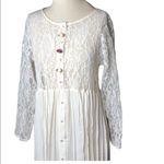 Byer California VINTAGE Amy Too!  White Lace Pleated
Duster Cardigan Dress 14.5 Photo 3