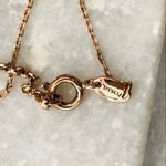 Fossil  Cat Rose Gold Necklace with Stones Photo 3