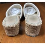 UGG  Palma Ivory Espadrille Wedge Mules Womens 8 SN 1653 Sandals Clogs Shearling Photo 7