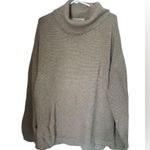 Free People Beach oversized Tan turtle neck textured sweater 100% cotton size m Photo 0