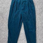 Vintage Teal Corduroy Pants Casual Retro 10 30 Blue Photo 0