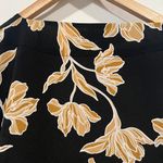 Anthropologie Maison Du Soir Kimono Robe Floral Black Size L/XL Photo 4