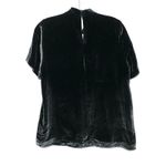 Madewell Velvet Black Choker Top Blouse Women S V Neck Whimsigoth Dark Fairy Y2K Photo 2