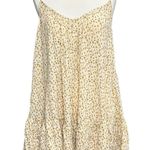 Urban Outfitters Out From Under Slip Dress Womens S Cream Tan Gauze Tiered Dot Print Beach Boho Photo 1