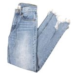 BDG Cowboy Jean High Rise Light Blue Distressed Denim Size 24 Urban Outfitters Photo 5