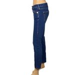 True Religion  Stella skinny low rise jean with orange logo pockets Size 27 EUC Photo 5