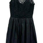 AQUA  Dresses‎ size 2 sleeveless black lace bodice mini dress lined Photo 0