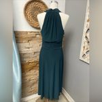 Evan Picone Deep Teal green Midi holiday Dress Size 10 Photo 3