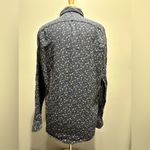 Banana Republic  100%  Camden Fit Linen Floral print button down long sleeve top Photo 2