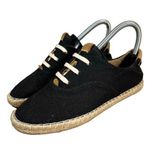 Olukai Kaula Pa'a Li Black Espadrille Lace Up Women's Size 7 NEW without tags Photo 0