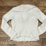 CAbi  Oatmeal Quilted Asymmetrical Zip Moto Jacket Photo 11